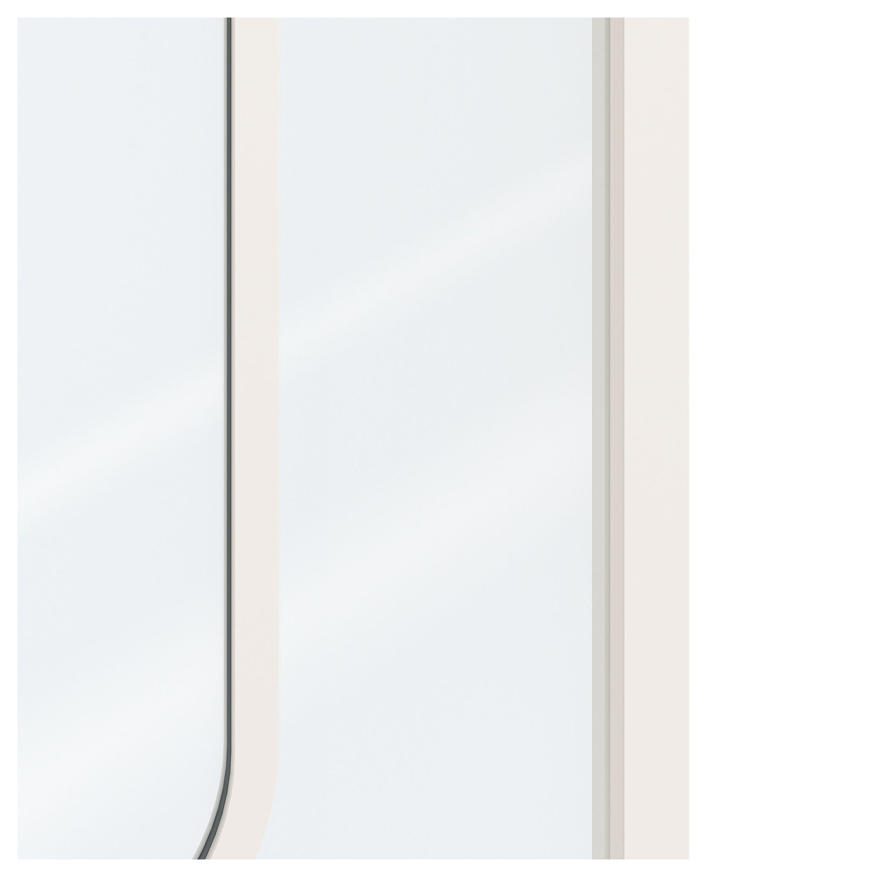 Binnendeur Skantrae SSL 14622 Blank Glas Wit Gelakt